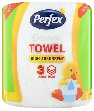 Бумажные полотенца Perfex Deluxe, 3 слойные 1рулон/150 отрывов 8606110850027 фото